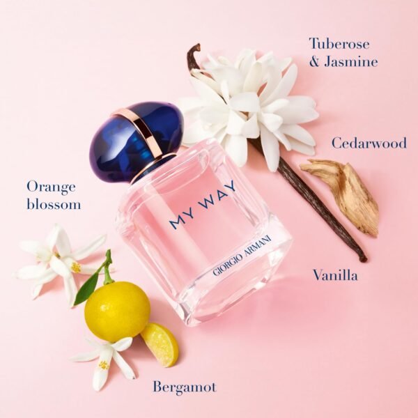 Armani Beauty - My Way - Eau de Parfum - Women's Perfume - Floral Woody Fragrance - Bergamot, Orange Blossom, Tuberose, Jasmine, Cedarwood, Vanilla and White Musk Notes - Image 4